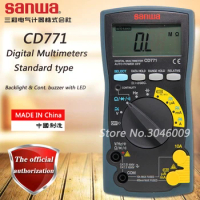 sanwa CD771 Standard Digital Multimeter Battery Check Backlight Resistor/Capacitor/On/Off Buzzer/Diode/ Frequency Measurement