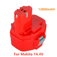 Makita-bateria para makita pa14, ferramenta elétrica, 100% mah, 12800 v, para makita pa14, 14.4 a 1, 6281d, 6280d