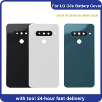 Rear Glass For LG G8S ThinQ LMG810 LM-G810 LMG810 EAW Battery Back Cover Rear Door Housing With Logo
