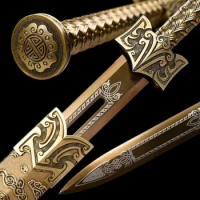 42" Traditional Chinese Han Dynasty Jian Kung Fu Sword 1095High Carbon Steel Blade Full Tang