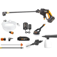 WORX 20V Cordless Pressure Washer WG625.4 Portable Power Hydroshot Cleaner Suitable for Car Washing &amp; Surface Cleaning