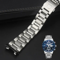 Stainless Steel WatchStrap Bracelet men Watchband 22mm For Tag Heuer Calera Series Watch Accessories Band Solid Steel watchchain
