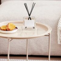 Nordic Small Coffee Table Sofa Side Table Creative Foldable End Table Simple Bedside Round Table Iro