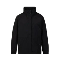 【Timberland】女款黑色柔軟內裏防水可調節收納連帽外套|A5WSH001-L