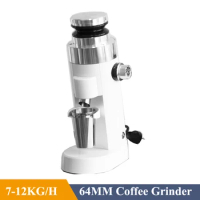 110V/220V Electric Coffee Grinder 64mm Burr Single Dose Coffee Grinder 1400RPM Motor Speed Grinder for Espresso Pour Over