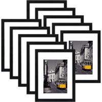 Photo Frames Photos 11x14 Picture Frames Set of 10 Home Decor Gallery Wall Frame for Wall Mounting Black Decoration Albums