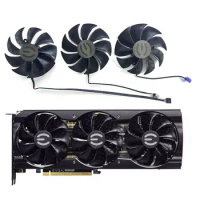 3 fans for EVGA GeForce RTX3060ti 3070 3070ti 3080 3080ti 3090 FTW3 BLACK/ULTRA graphics cardreplacement fan PLD09220S12HH