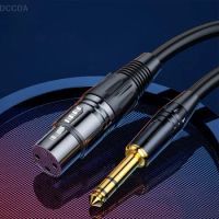 6.5mm Audio To XLR Female Audio Cable 6.35 Large Two Core XLR Balanced Microphone Mixer Speaker Audio Cable 1m 2m 3m