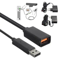 Black AC 100V-240V Power Supply EU Plug Adapter USB Charging Charger For Microsoft/Xbox 360 XBOX360 Kinect Sensor