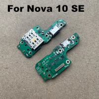 For Huawei Nova 10 SE 10SE USB Charging Dock Port Board Mic Microphone Connector Fast Flex Cable Repair Parts Global With IC