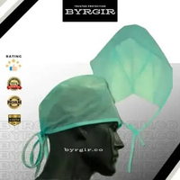 50pcs Disposable Surgeon Surgical Nurse Doctor Cap GREEN