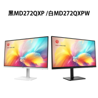 【最高折200+跨店點數22%回饋】MSI 微星 Modern IPS/WQHD 27型美型螢幕 黑MD272QXPW/白MD272QXPW