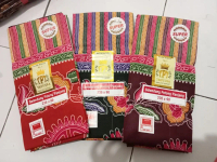 3PCS KAIN SELENDANG PANJANG MOTIF NAGA BUNGA LIONK Syal Batik kain fleece oranye