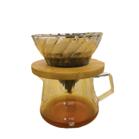 Pour Over Coffee Dripper Coffee Pot Set 400Ml Coffee Server เครื่องชงกาแฟ Brewing Cup V02 Glass Coffee Funnel Drip Coffee Set
