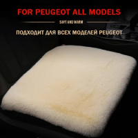 Universal Size Plush fur car seat cover For Peugeot SW CC SD 107 108 205 206 207 306 307 308 405 406 407 508 607 car interior