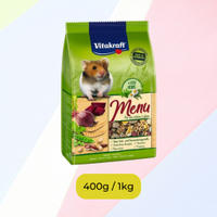 Vitakraft Premium Menu Vital Hamster / Guinea Pig / Rabbit Food 4g/1kg/3kg /  Hamster Kehidupan Lanj