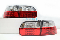 大禾自動車 LED 紅白 尾燈 適用 HONDA 喜美 CIVIC5 K6 3門 92-95 SONAR製