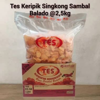 Kartonan TES Aneka snack Keripik singkong Twistcorn Stik Tortila (ds bgr) Singkong Balado