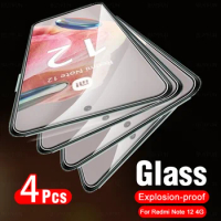 4pcs Cover Glass For Xiaomi Redmi Note 12 13 4G Tempered Glass Screen Protector Redmy Note12 Pro+ Note13 Pro 13Pro 12Pro Plus 5G