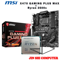 AMD Ryzen 5 3500X R5 3500X CPU + MSI X470 GAMING PLUS MAX Motherboard Set meal Socket AM4 New / no fan