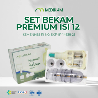 *Ready Stock* Bekam Set (Isi 12 Kop)(Pamp Bekam) Hijamah Alat Kop Bekam Cupping - MedikamHijamah