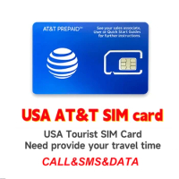 AT&amp;T Prepaid SIM Card Unlimited Talk, Text, and Data in USA for 30 Days between the United States Canada and Mexico