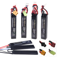 Lipo Battery for Water Gun Airsoft 11.1V 3S 2200mAh 25C Water Gun Lipo Battery BB Air Pistol Electric Toys Guns Parts