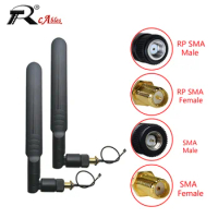 1Set 2.4G Wifi Antenna Router Antena 2.4GHz IOT 5DB Antene RP SMA Male Dual Band RF Coaxial 1.13 Cable IPEX1 Female Pigtal