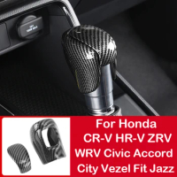 For Honda CR-V HR-V CRV HRV Civic Accord ZRV WRV Vezel City Fit Jazz Elevate 2021 2022 2023 2024 Car Gear Head Cover Accessories
