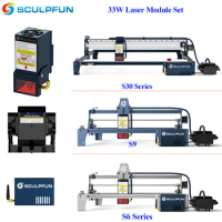 SCULPFUN S30 Ultra 33W Laser Module Laser Head Air Assist Pump XY Limit Switch for S6/S9/S30/S30Pro/S30Pro Max Laser Engraver