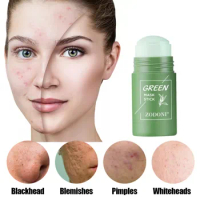 Face Clean Mask Green Tea Cleansing Stick Mask Smear solid cleansing mask deep moisturizing shrink pores blackhead acne film 40g