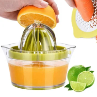 A multi-functional 4-in-1 manual juicer Orange Juice Simple juicer Small portable gadget Multi-functional lemon juicer