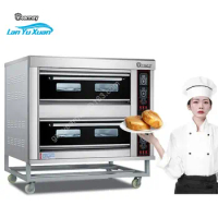 Commercial Industrial Electric Kitchen Deck Baking Convection Pita Bread Pizza Gas Oven Bakery Equipment Toaster Oven For Baking