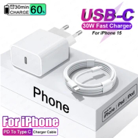 USB C Charger PD 30W USB-C Fast Charging Cable For Apple iPhone 15 Pro Max Type C Charge Xiaomi Samsung For iPhone 15 Data Cable