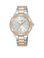 นาฬิกาข้อมือผู้หญิง Boyish Quartz รุ่น AH7DC6X ขนาด 34 มม. สีเงิน