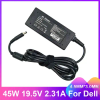 Adapter 45W 19.5V 2.31A 4.5*3.0MM Laptop Charger For Dell Inspiron XPS13 9343 9350 9365 9360 XPS12 LA45NM140 vostro5370 13 5000