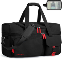 NIK Travel Bag for Men Women Duffle Bag Overnight Bag with Shoe Compartment Carry on Bag Weekender B