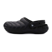 Crocs 卡駱馳 黑色 經典暖棉蓬蓬克駱格 休閒 涼拖鞋 男款 B5687 (210059-001)