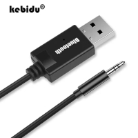 kebidu 3.5mm Audio AUX Car Receiver Adapter USB Bluetooth Wireless Audio Receiver Bluetooth 4.2 Stereo Adapter for Speaker Y-16