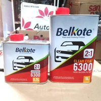 Clear coat Belkote PU 2K 6300 Glossy 1,5Liter set hardener