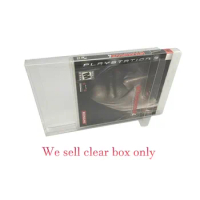 Transparent PET Protective cover For PS3 game console clear display storage box case collect case