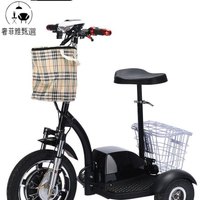 台灣公司/開發票 四輪電動代步車 輕便迷你48v折疊老人電動三輪車  代步車  站立車  女士迷你電動滑板車