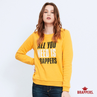 BRAPPERS 女款 all you need is brappers印花T-芥黃
