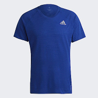 Adidas Adi Runner Tee H25047 男 短袖 上衣 運動 跑步 舒適 亞洲版 透氣 反光 藍