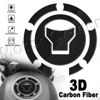 3D Carbon Fiber Motorcycle Gas Tank Cap Cover Protect Decal Sticker Accessories For Honda REBEL500 REBEL300 CMX 500 300 CMX500