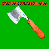kampak/pisau kupas kelapa bahan baja per asli kuat dan kokoh Kitchenware