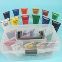 蒙納壓克力顏料 12色組 25ml/一箱10盒入(促390)~丙烯顏料 手提盒