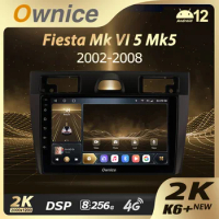 Ownice K6+ 2K 13.3" for Ford Fiesta Mk VI 5 Mk5 2002 - 2008 Car Radio Multimedia Video Player Navi Stereo GPS Android 12 No 2din