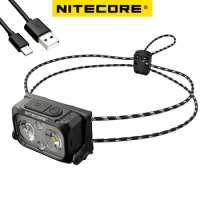 NITECORE NU25 UL USB-C Rechargeable Headlamp 400 Lumens Lightweight Headlight Dual beam 3 Light Sources Built-in 650mAh Battery