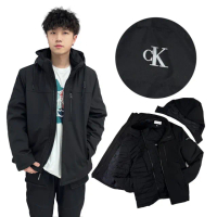 【Calvin Klein】CK 三合一 外套 防風 防潑水 男款 厚外套 兩件式 大尺碼 防風外套(1323H#%1)